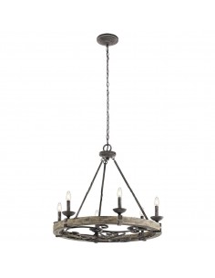 rustik design lysekrone