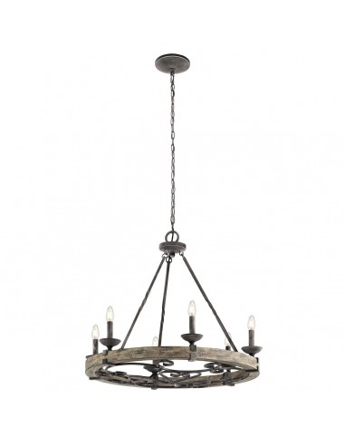 rustik design lysekrone