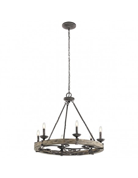 rustik design lysekrone