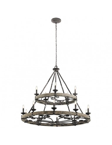 rustik design lysekrone