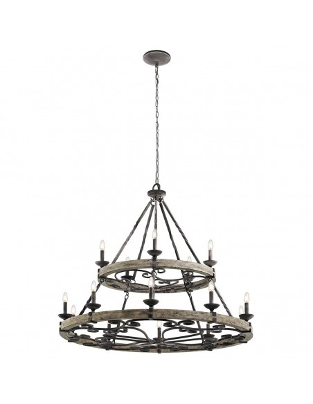 rustik design lysekrone