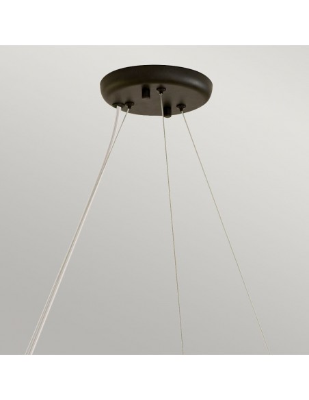 moderne sort design lysekrone