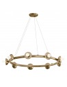 PALTA Lysekrone i stål Ø87,6 cm 9 x E14 - Champagne bronze