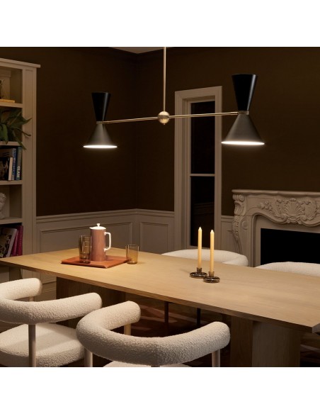 moderne sort design langbordspendel