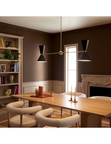 moderne sort design langbordspendel