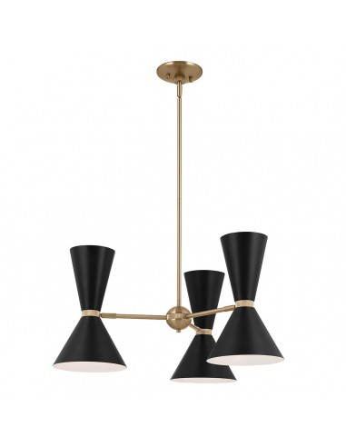 moderne sort design lysekrone