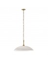 DELAROSA Loftlampe i stål Ø50,8 cm 1 x E27 - Hvid/Champagne bronze