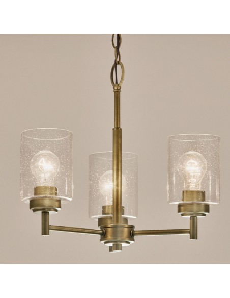 moderne design lysekrone messing
