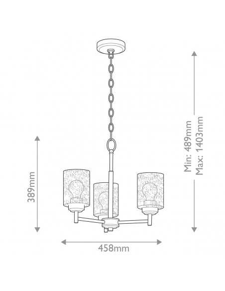 moderne design lysekrone messing