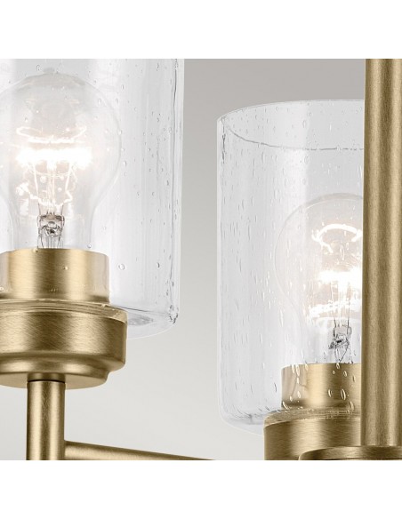moderne design lysekrone messing