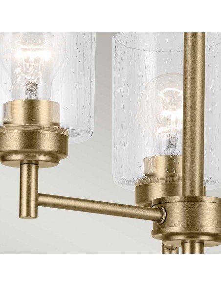 moderne design lysekrone messing