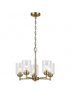 moderne design lysekrone messing