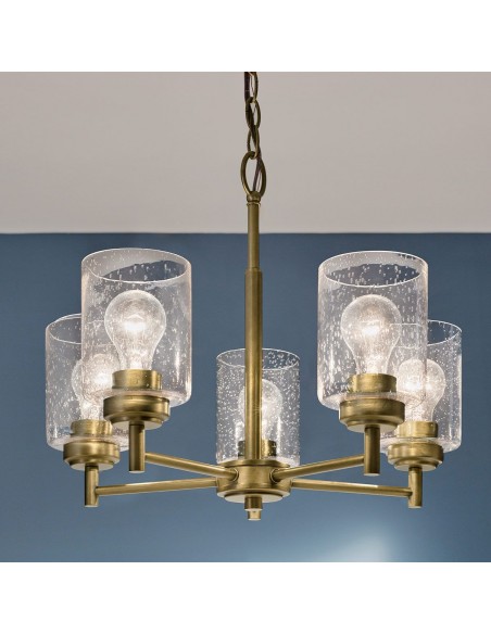 moderne design lysekrone messing
