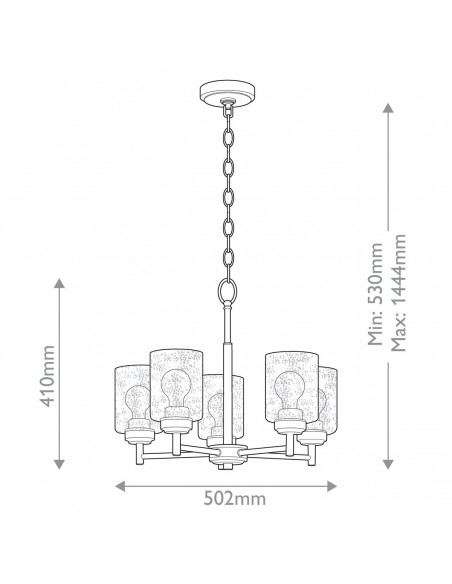 moderne design lysekrone messing