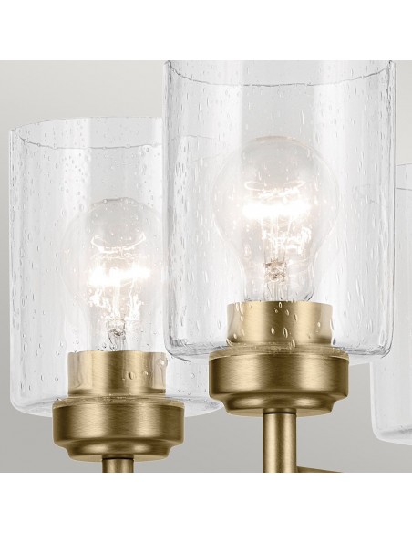 moderne design lysekrone messing