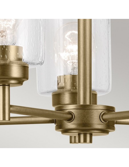moderne design lysekrone messing