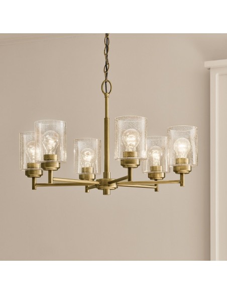 moderne design lysekrone messing