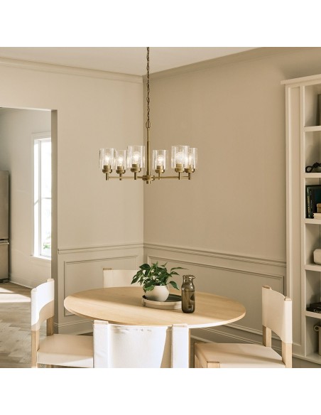 moderne design lysekrone messing