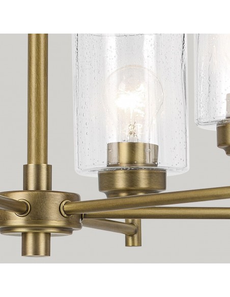 moderne design lysekrone messing