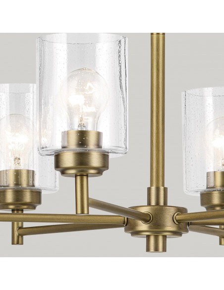 moderne design lysekrone messing