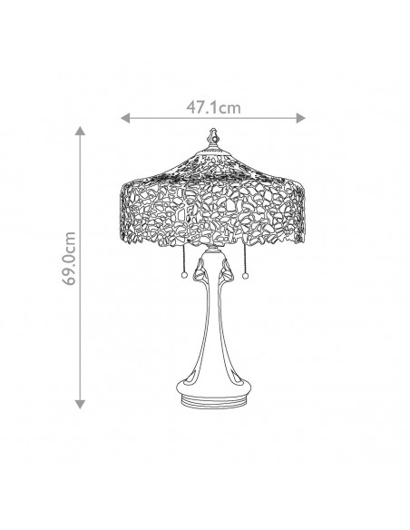 Bordlampe tiffany