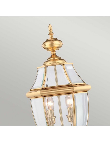 Bedlampe led udendørslamper gammel stil klassiske sokkellamper halvmur messing