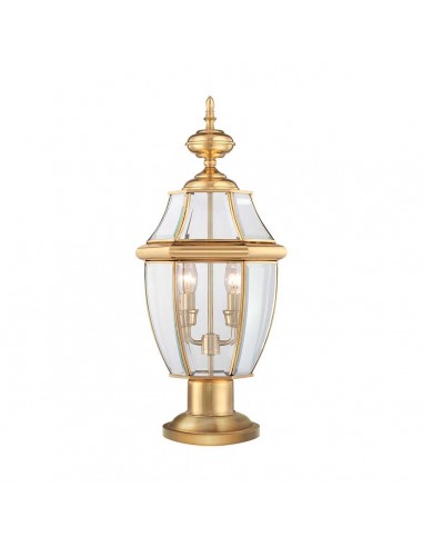 Bedlampe led udendørslamper gammel stil klassiske sokkellamper halvmur messing
