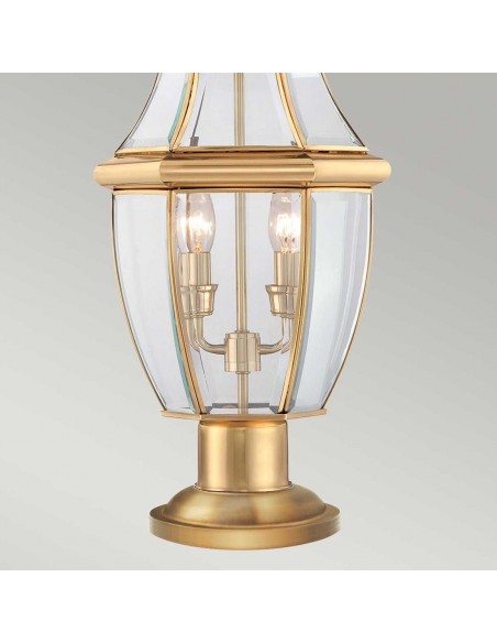 Bedlampe led udendørslamper gammel stil klassiske sokkellamper halvmur messing