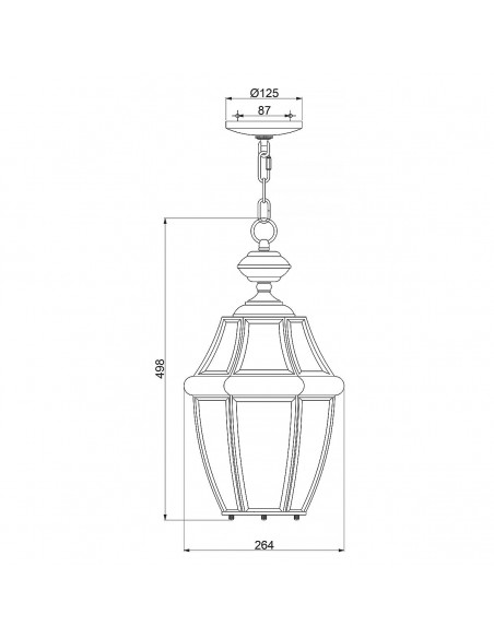 loftlampe udendørslamper gammel stil klassiske messing lanterne loftlanterne