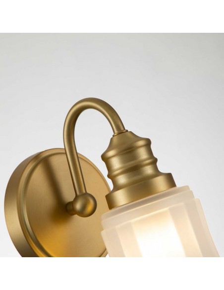 badeværelseslampe væg led moderne design spejl messing