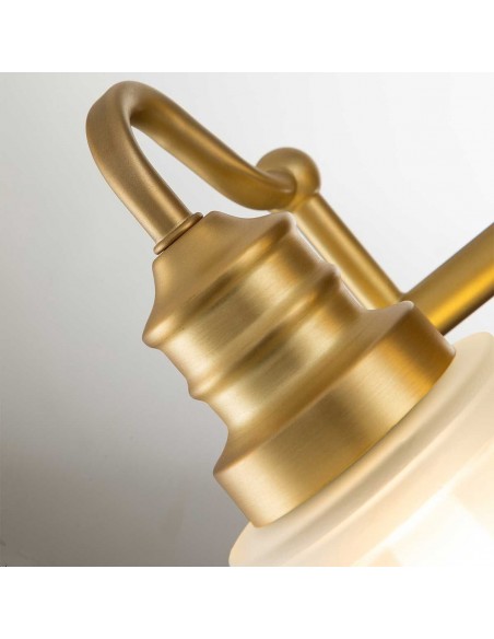 badeværelseslampe væg led moderne design spejl messing
