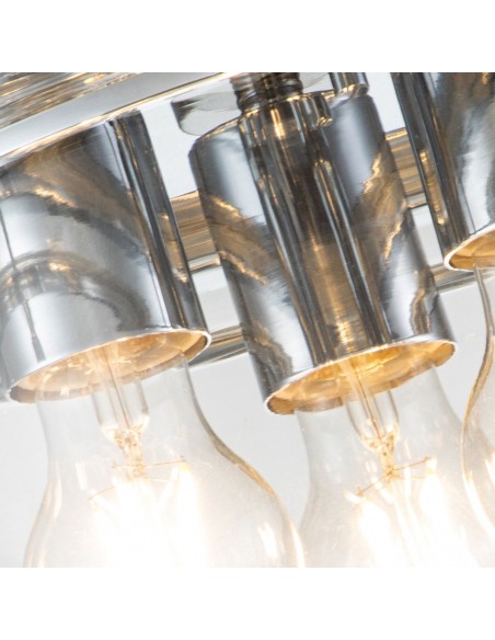 badeværelseslampe loft led moderne design krom