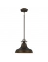 EMERY Loftlampe i stål og glas Ø34,3 cm 1 x E27 - Antik bronze/Matteret