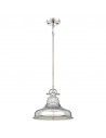 EMERY Loftlampe i stål og glas Ø34,3 cm 1 x E27 - Sølv/Matteret