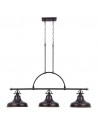 EMERY Langbordspendel i stål og glas 133,3 x 34,3 cm 3 x E27 - Antik bronze/Matteret