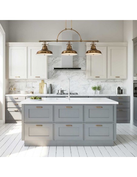 moderne design langbordspendel spisebord køkken køkkenø messing