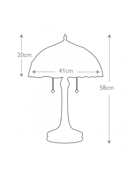 Bordlampe tiffany