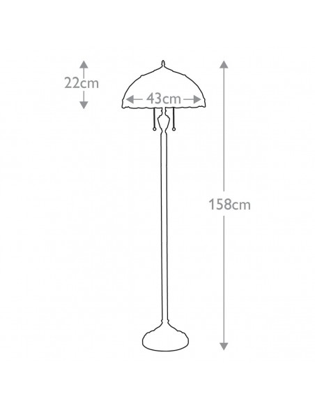 gulvlampe tiffany