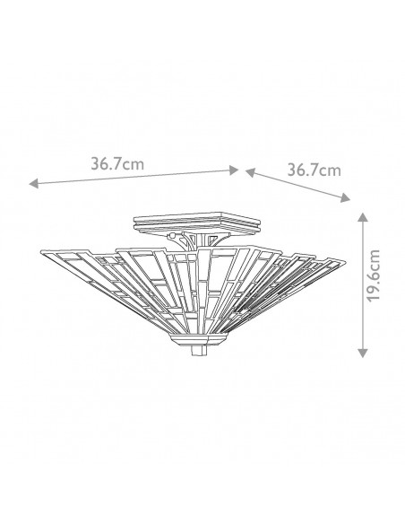 tiffany plafond loftlampe design