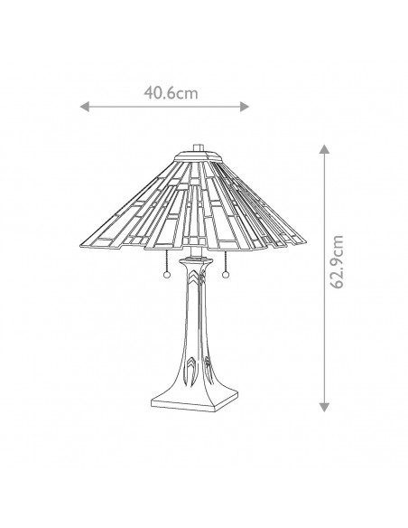 Bordlampe tiffany