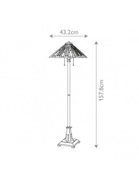 gulvlampe tiffany lamper