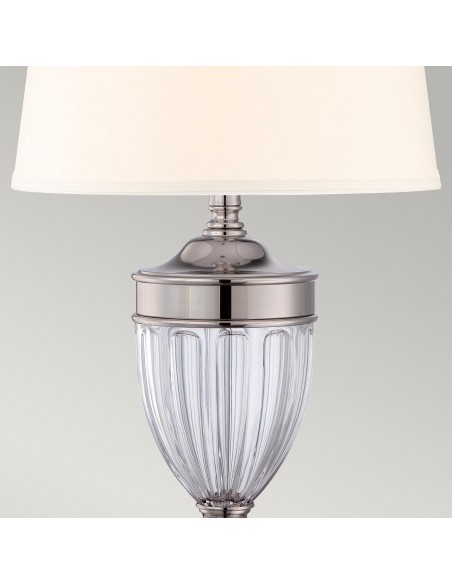 Bordlampe glas høj stor
