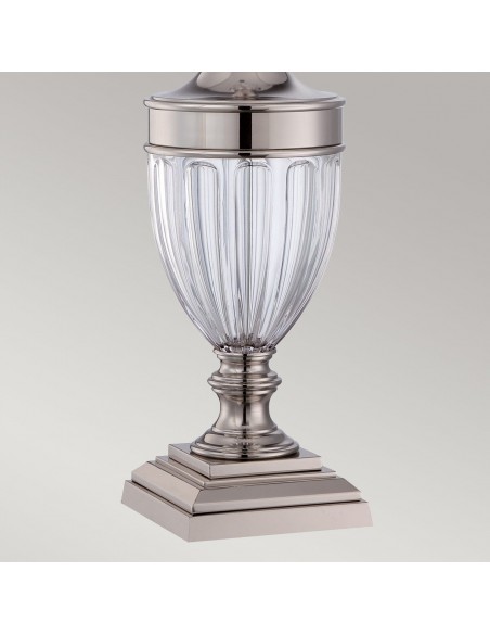 Bordlampe glas høj stor