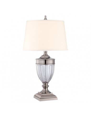 Bordlampe glas høj stor