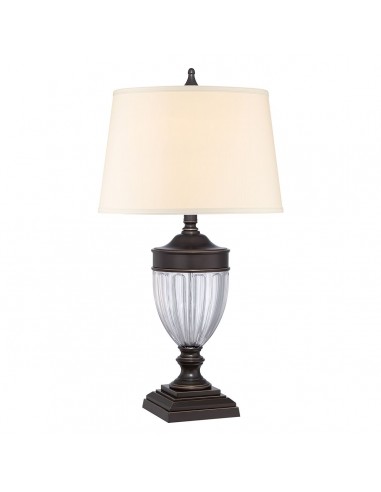 Bordlampe glas høj stor