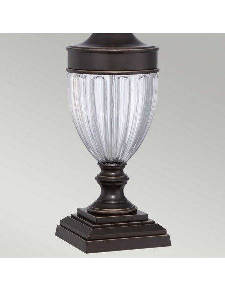 Bordlampe glas høj stor