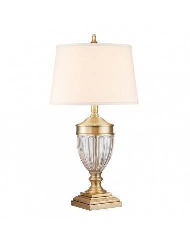 Bordlampe glas høj stor