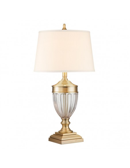 Bordlampe glas høj stor