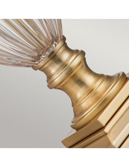 Bordlampe glas høj stor