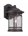 MARBLEHEAD Udendørs væglampe i komposit og glas H28,2 cm 1 x E27 - Antik bronze/Klar med dråbeeffekt